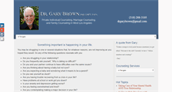 Desktop Screenshot of drgarybrowntherapy.com